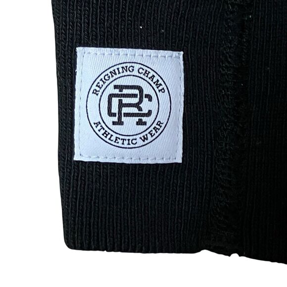 Reigning Champ Mens S Black Cotton Crewneck Sweatshirt Logo Athletic Streetwear - Picture 9 of 12